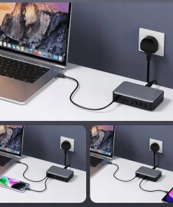 Alternative view of Ładowarka USB-C 200W GaN III 8-portowa - szybkie ładowanie PD