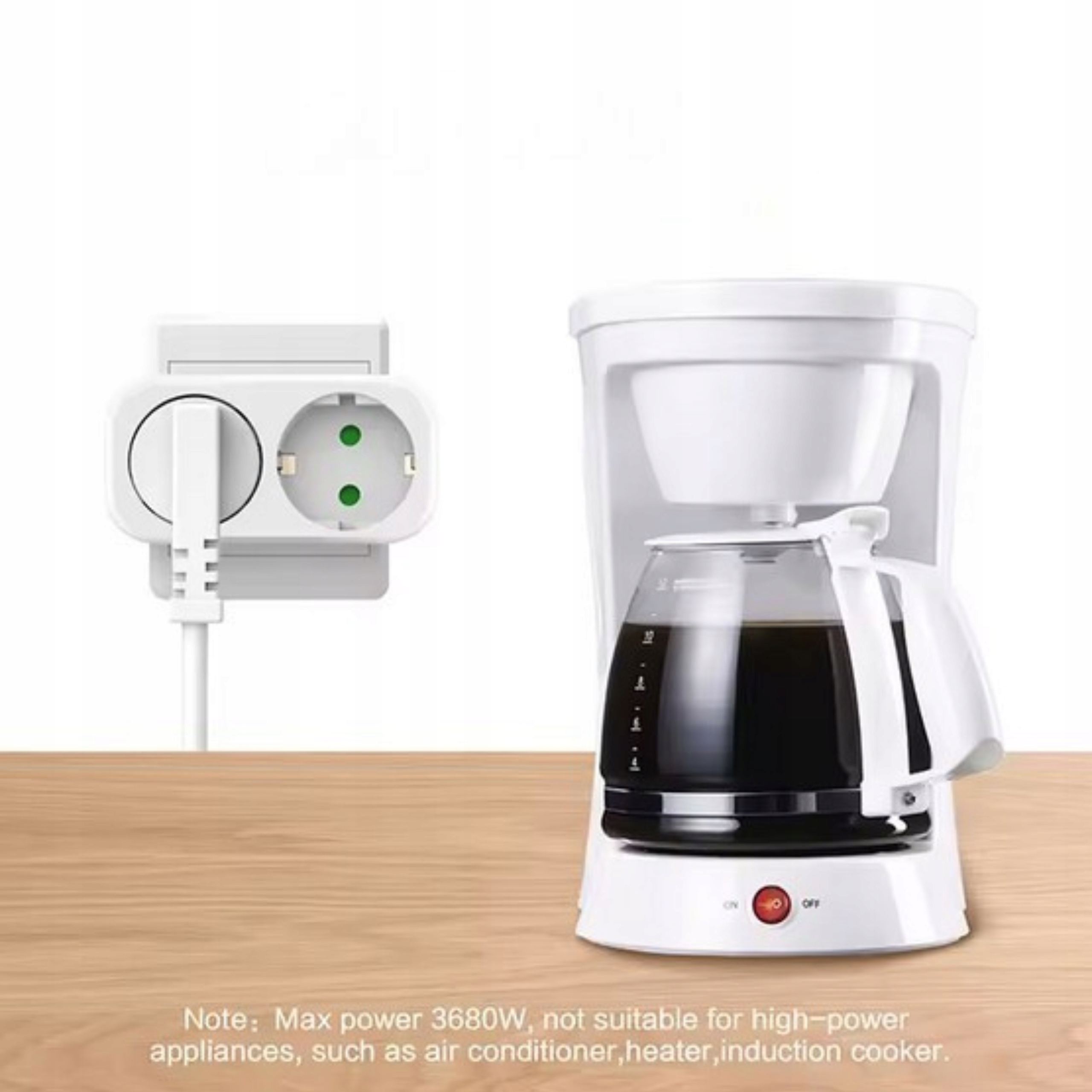 Rozdzielacz Rozgałęźnik złodziejka Adapter 2 gniazdka ZESTAW 3 szt - obrazek 2