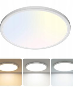 Plafon Lampa Sufitowa LED 24W 33cm 2400lm 3 Barwy IP44 libtit