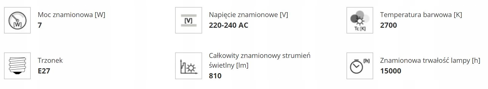 Żarówka mleczna Kanlux XLED A60 7W E27 neutralna 4000K 810lm - obrazek 4