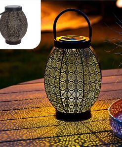 Latarnia solarna ogrodowa Gadgy orientalna wisząca IP65