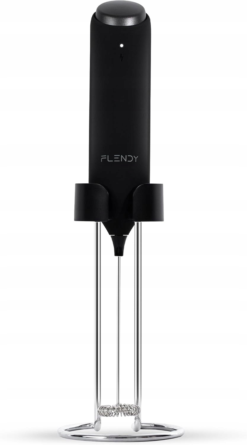 SPIENIACZ DO MLEKA ELEKTRYCZNY ŁADOWALNY USB-C FLENDY CZARNY