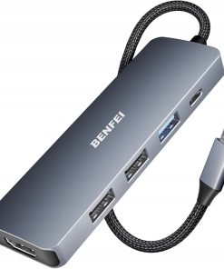 Hub BENFEI USB C 5w1 z 4K HDMI, 3 USB-A, zasilaniem 100 W
