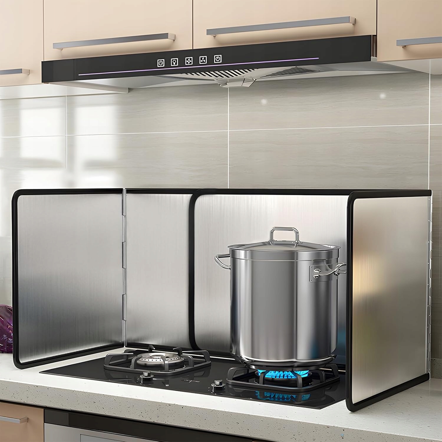 Składana Osłona Płyty Kuchennej przed zachlapaniem – nieprzywierająca - obrazek 3