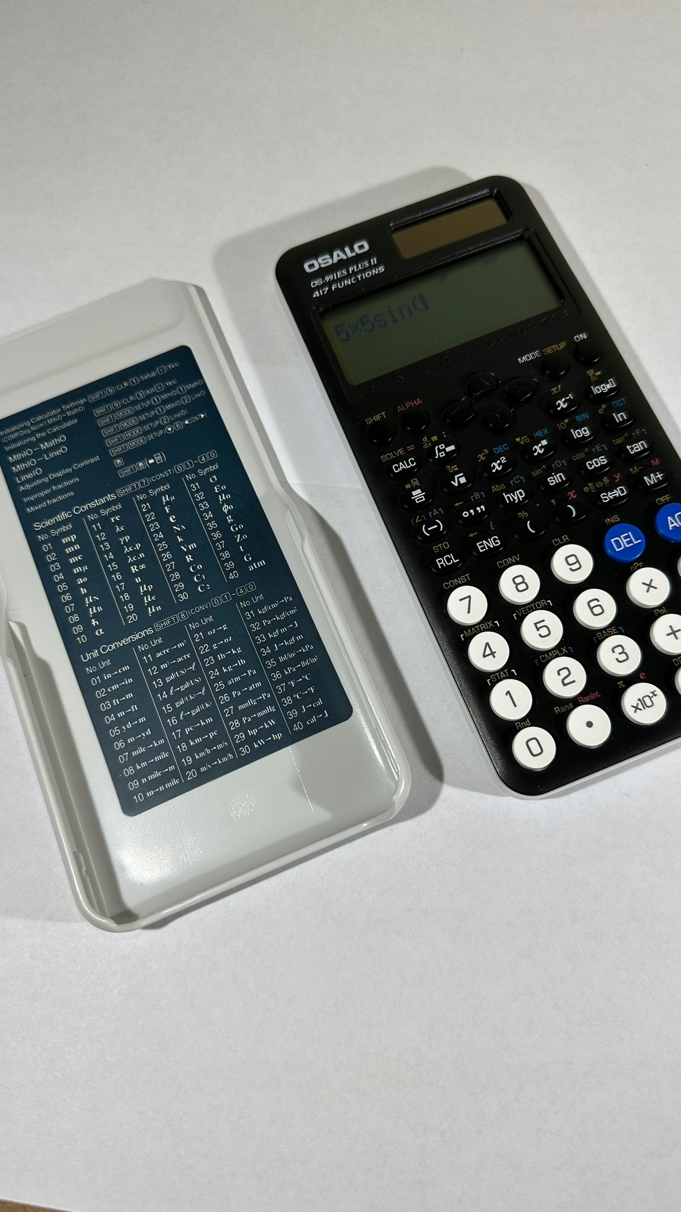 KALKULATOR NAUKOWY MATEMATYCZNY OSALO OS-991ES PLUS II Z ETUI Jak Nowy - obrazek 7