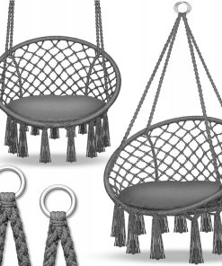 Alternative view of FOTEL WISZĄCY Z PODUSZKĄ KRZESŁO DO ZAWIESZENIA KOSZ HUŚTAWKA TILLVEX