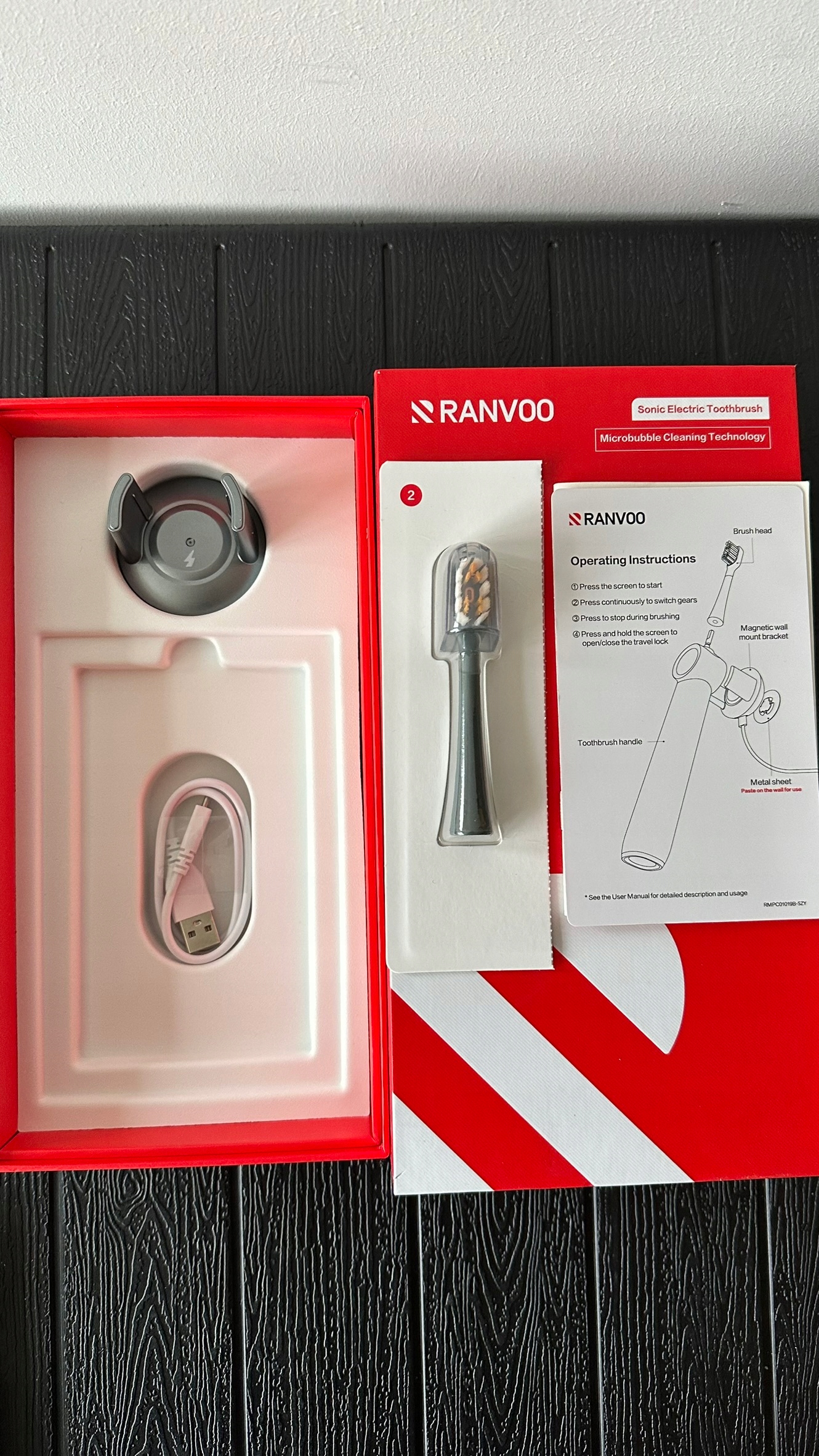 Soniczna szczoteczka do zębów RANVOO PH3 AirJet 2 w 1 Wibracje z irygatorem - obrazek 11