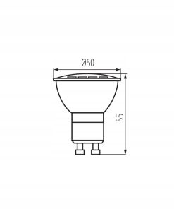 Alternative view of Żarówka LED GU10 Kanlux TOMI 3W ciepła 3000K 200 lm