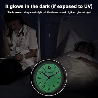 Zegarek pielęgniarski GOLDEN HOUR wodoodporny z silikonowym paskiem Biały - obrazek 7