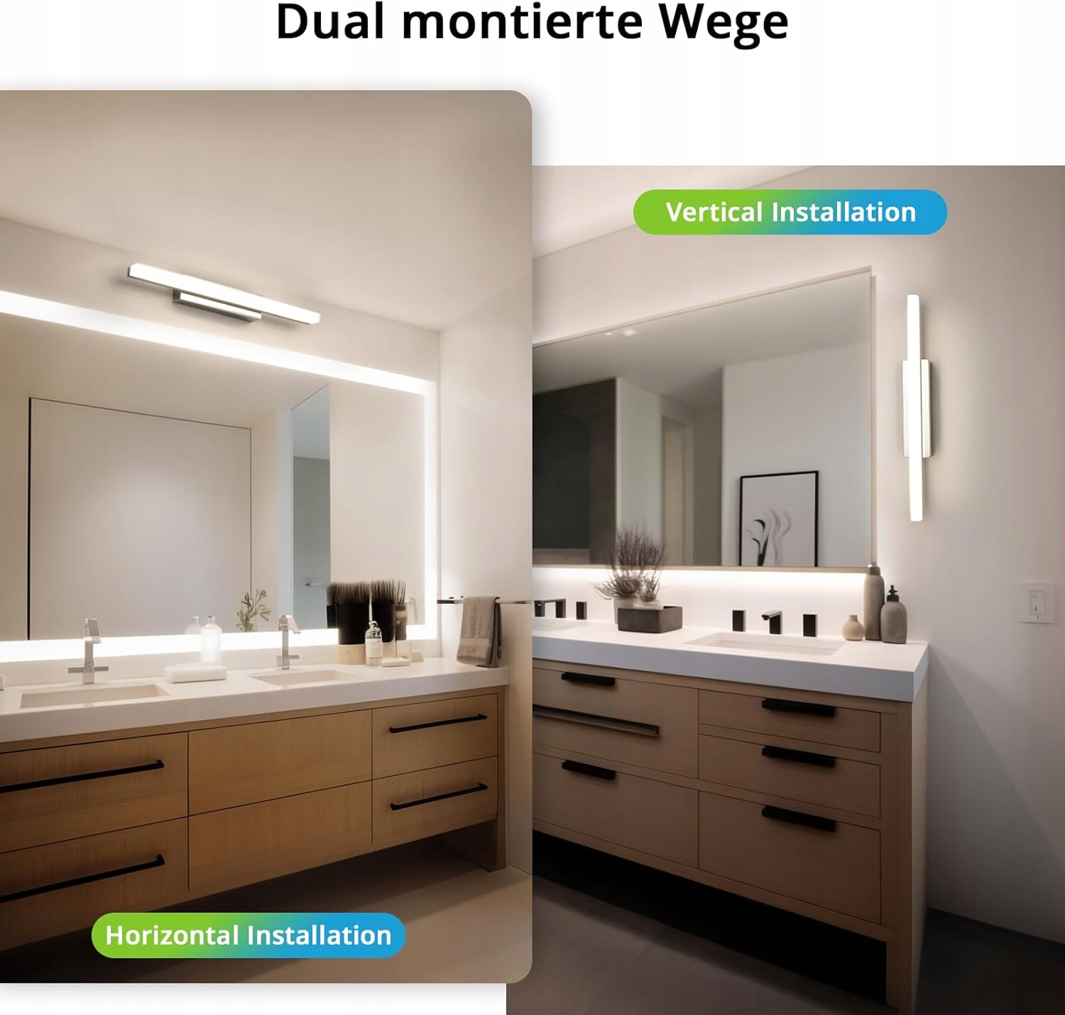 Yafido lampa LED do lustra 40 cm 9W 4000K oświetlenie łazienkowe - obrazek 6