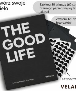 Alternative view of Velara Album Fotograficzny DIY 60 czarnych stron lniana okładka