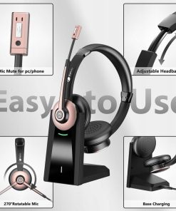 Alternative view of Słuchawki Bezprzewodowe Earbay Bluetooth z mikrofonem USB + Stacja