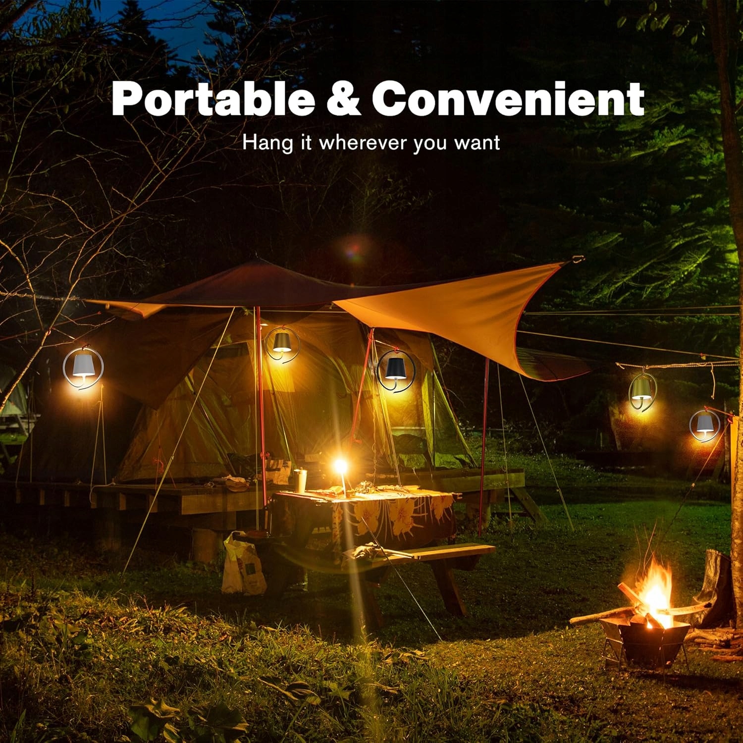 Bezprzewodowe Kinkiety Ścienne LED RGB Akumulatorowe – 2 szt Złote - obrazek 6