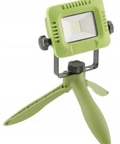 Naświetlacz LED z akumulatorowy zielony ALLEDO 10W 800lm 6400K USB 5V/1A IP