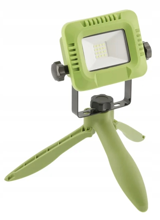 Naświetlacz LED z akumulatorowy zielony ALLEDO 10W 800lm 6400K USB 5V/1A IP