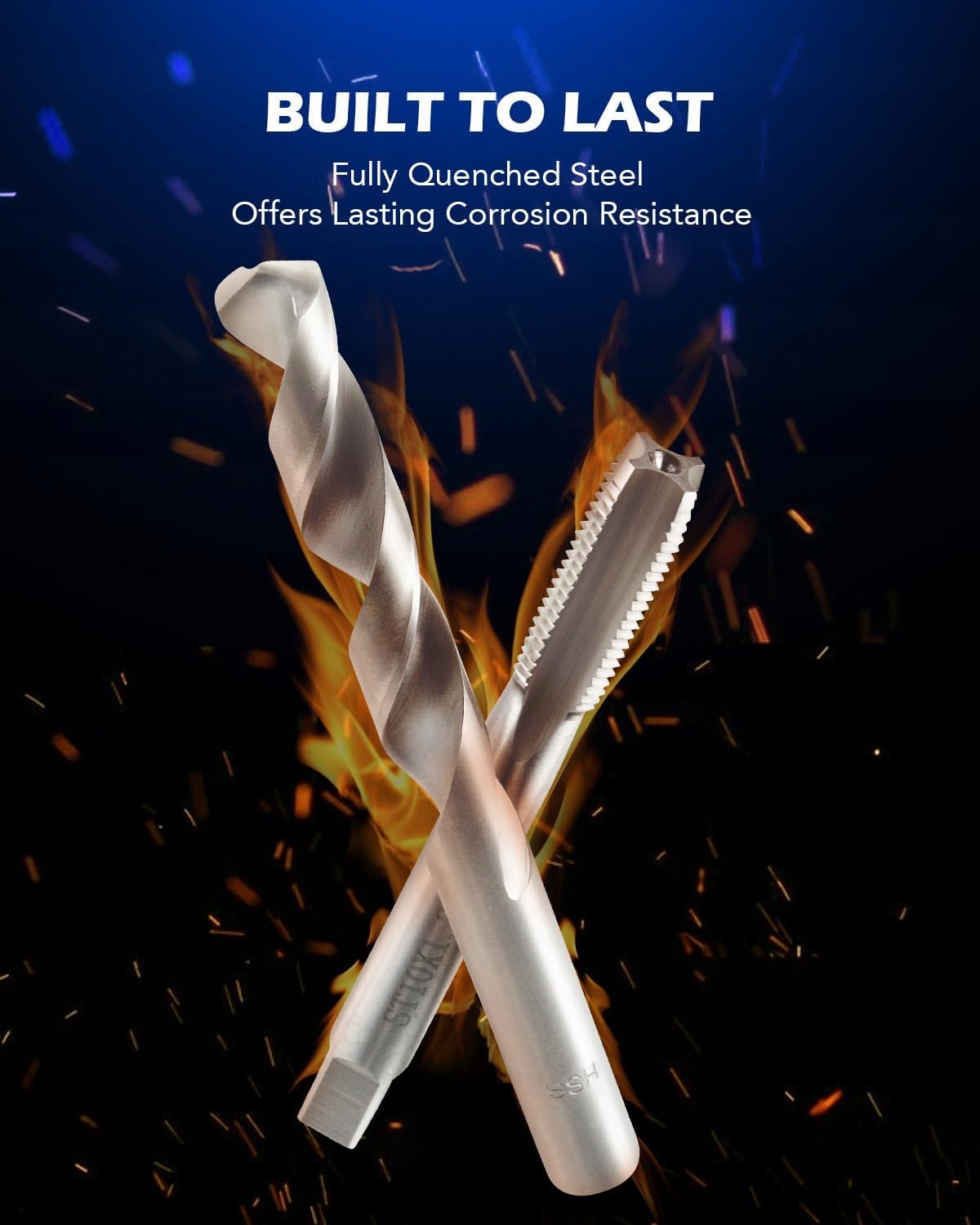 Zestaw Naprawy Gwintów Helicoil 131 el. M5–M12 wiertła gwintowniki - obrazek 3