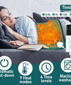 Alternative view of Elektryczna mata grzewcza 60×30 cm 9 poziomów temperatury Zielony