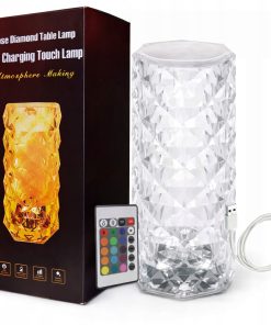 Lampa stołowa Smart Hardware Diamond bezbarwny 1 W