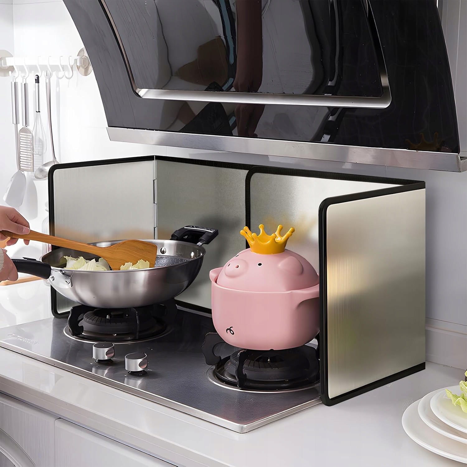 Składana Osłona Płyty Kuchennej przed zachlapaniem – nieprzywierająca - obrazek 5