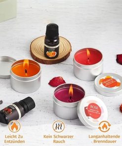 Alternative view of Zestaw do robienia Świec Anpro DIY wosk sojowy olejki kwiaty 41 el.