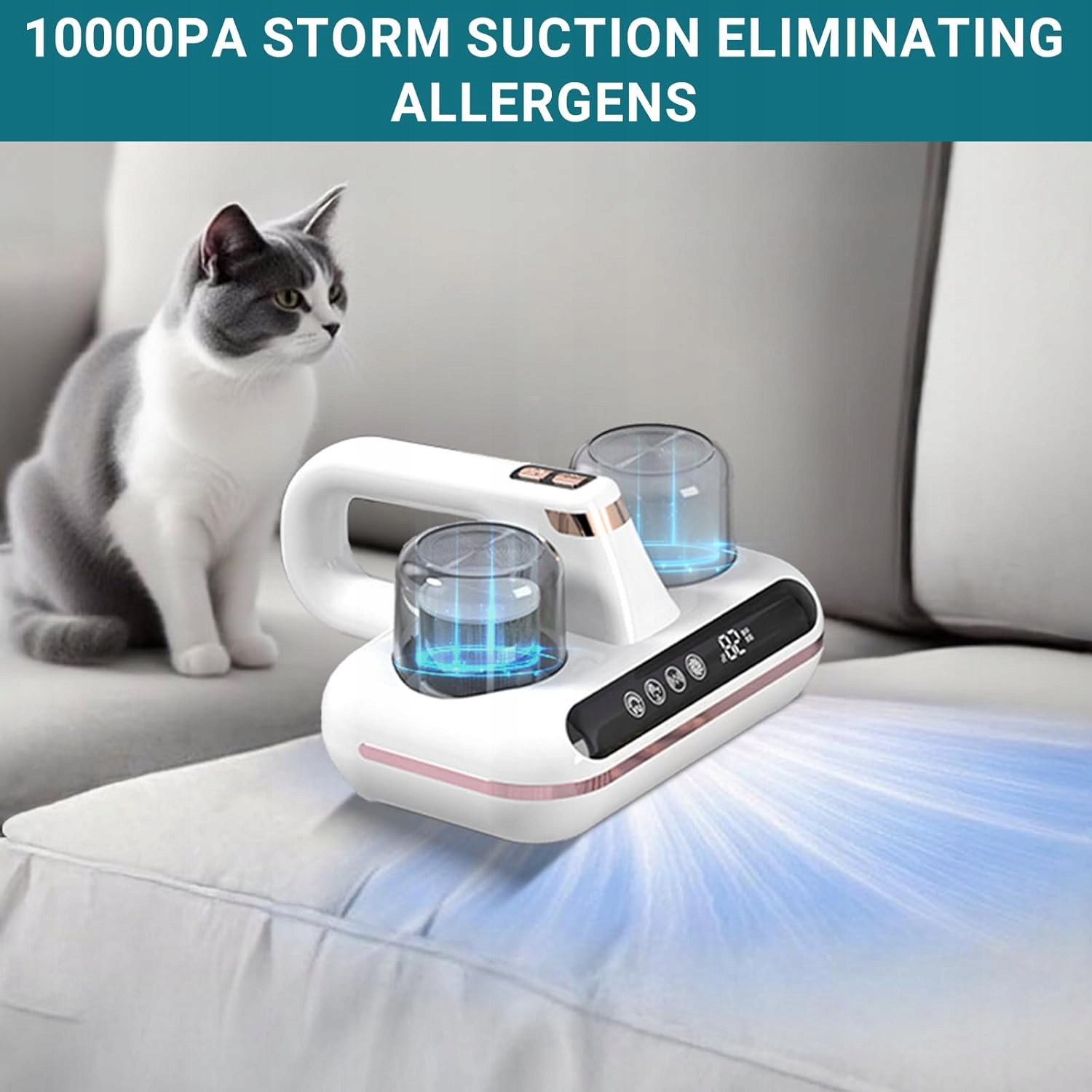 ANTYBAKTERYJNY ODKURZACZ RĘCZNY UV 10Kpa DO MATERACY I ROZTOCZY - obrazek 3