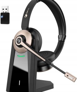 Słuchawki Bezprzewodowe Earbay Bluetooth z mikrofonem USB + Stacja