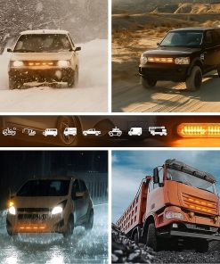 Alternative view of 4x Lampa ostrzegawcza LED 12V 48W 21 trybów stroboskopowych IP67