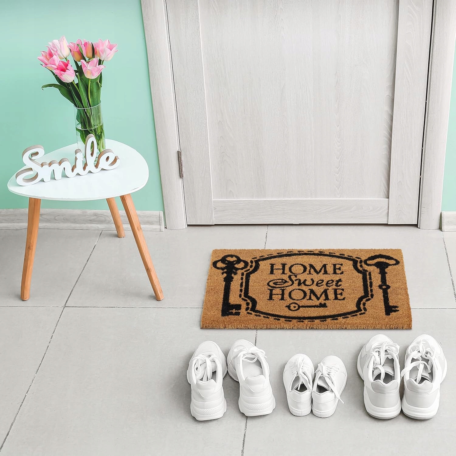 Wycieraczka kokosowa Home Sweet Home 40x60 cm antypoślizgowa - obrazek 3