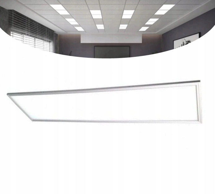 Panel LED Oprawa Sufitowa 1195x295mm 50W Biała Ciepła 3000K 4500lm BIAŁY