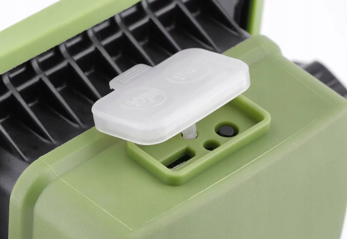 Naświetlacz LED z akumulatorowy zielony ALLEDO 10W 800lm 6400K USB 5V/1A IP - obrazek 2