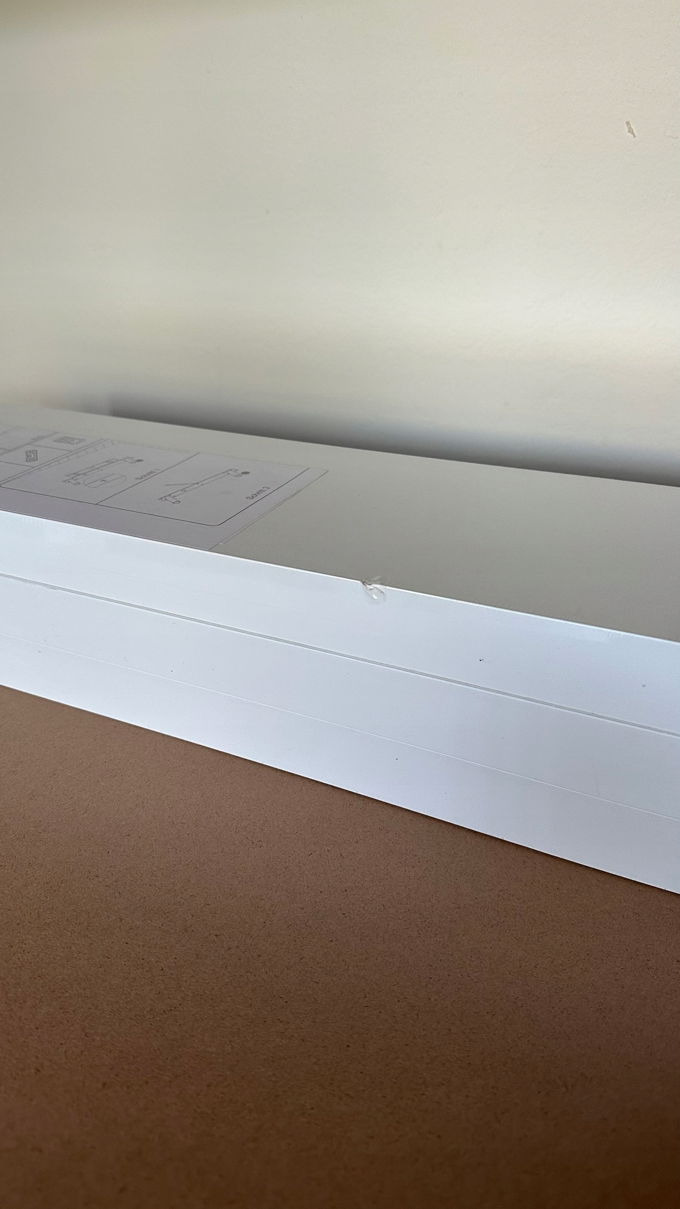 Półka płyta fornirowana Relaxdays 60 x 15 cm biały - obrazek 9