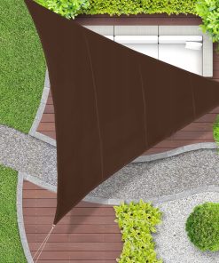 Alternative view of Żagiel ogrodowy trójkątny 6x6x6 m wodoodporny UV50+ brązowy