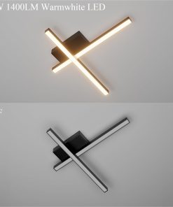 Alternative view of Klighten Lampa LED 16W 1400lm 56cm czarny nowoczesny sufitowy 3000K