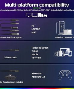 Alternative view of Słuchawki nauszne Fachixy FC200 Czarne