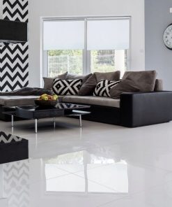 Alternative view of Biała Roleta Termiczna Zaciemniająca - montaż bez wiercenia 90x220 cm