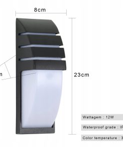Alternative view of Mckalen Nowoczesna Lampa Ścienna LED Kinkiet 12W Ciepła Biel