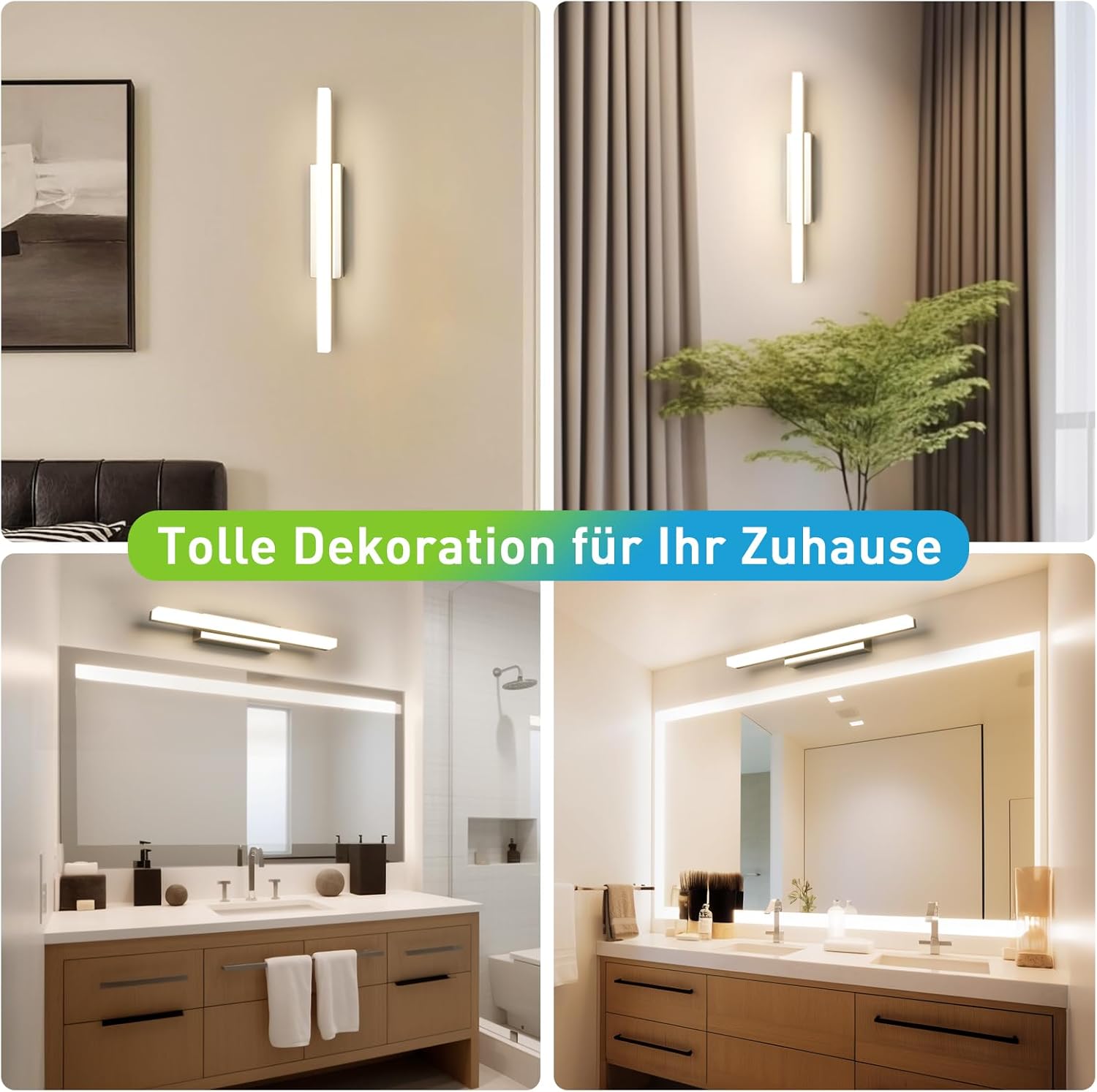 Yafido lampa LED do lustra 40 cm 9W 4000K oświetlenie łazienkowe - obrazek 8