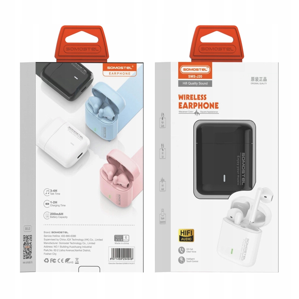 Słuchawki bezprzewodowe douszne Somostel SMS-J20 - obrazek 3