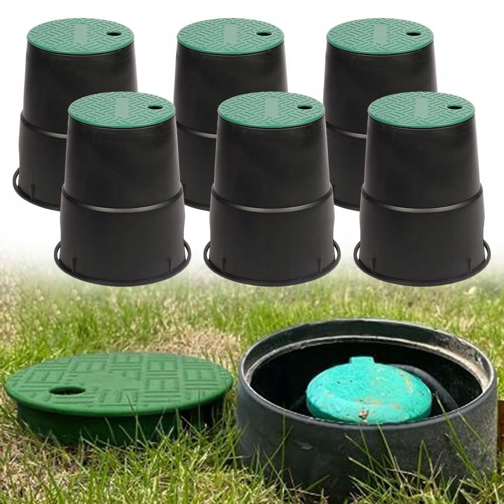 6x Okrągła Skrzynia Zaworowa 6" HDPE Antypoślizgowe do Nawadniania - obrazek 7