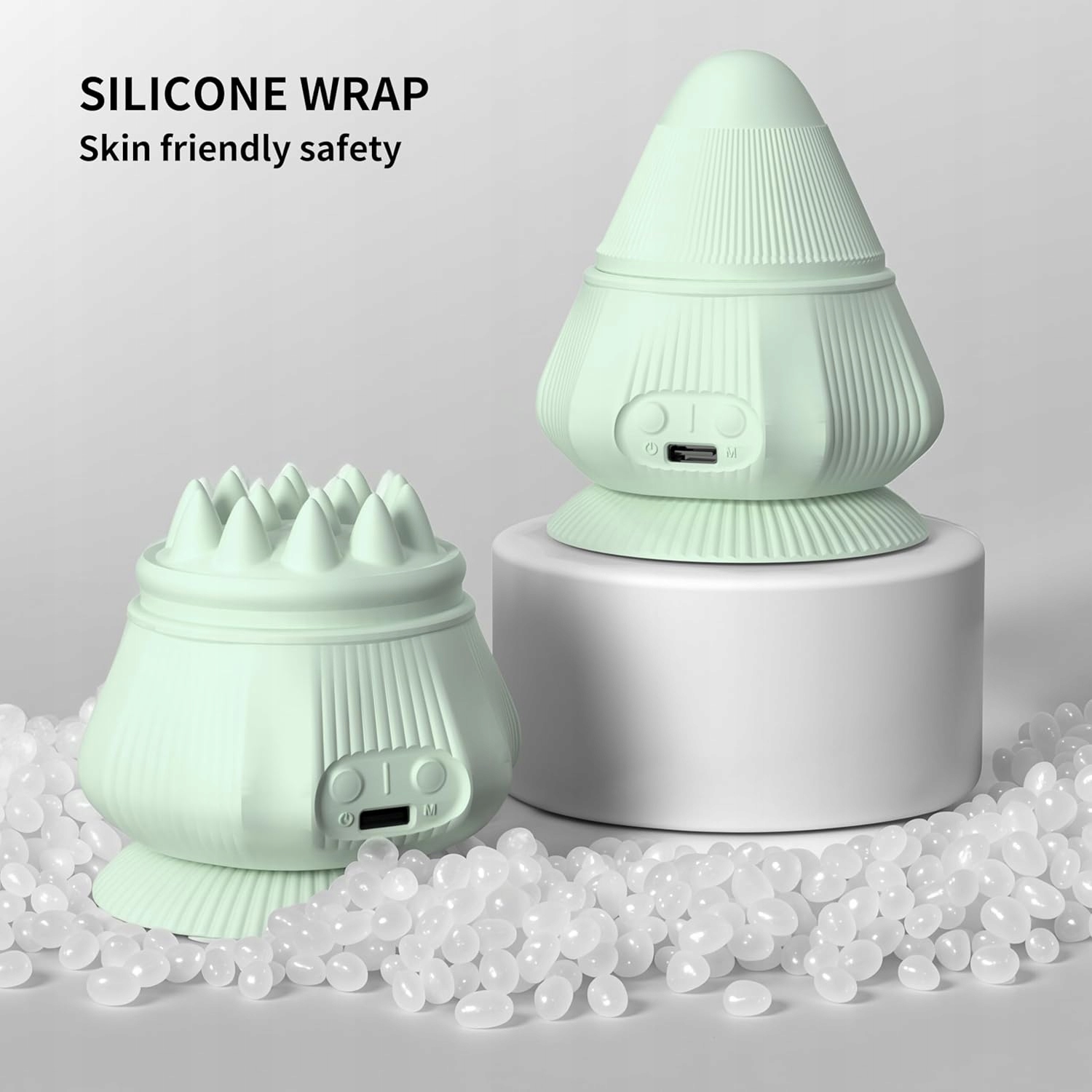 Piłka do masażu wibracyjna z grzaniem i przyssawką 4w1 PROIRON - obrazek 3