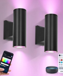 Kinkiet Zewnętrzny GU10 IP65 2 szt. Aigostar Mesh Alexa LED SMART