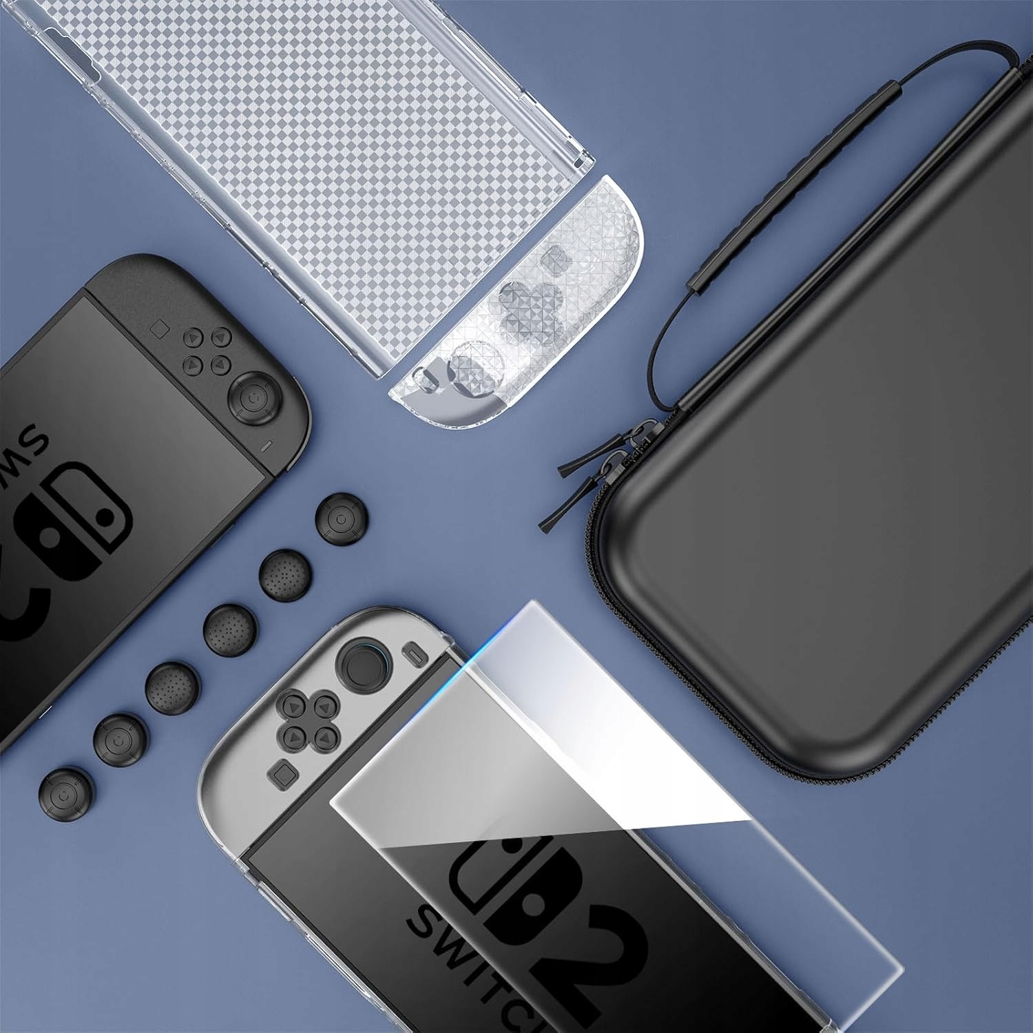 Etui do Nintendo Switch 2 + Obudowa Ochronna + Szkło HEYSTOP - obrazek 2