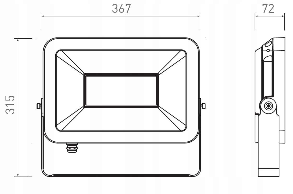 Naświetlacz LED VIPER 150W 15000lm AC220-240V 4000K IP65 LD-VIPERS150W-40 - obrazek 3