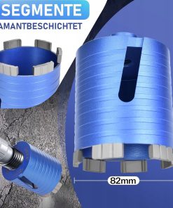 Alternative view of Diamentowa Otwornica koronowa SDS Plus 82 mm do puszek XIIW