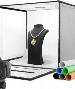 Namiot bezcieniowy RALENO 50x50 LED 50W zestaw foto 6 teł