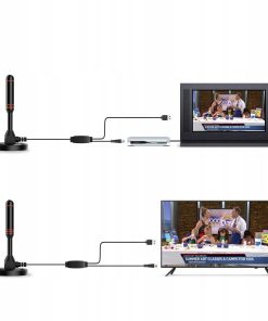 Alternative view of Antena DVB-T2 TV Cyfrowa USB 5m Magnetyczna Czarno-czerwona