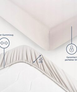 Alternative view of Prześcieradło Blumtal 180x200x30 Kość Słoniowa Mikrofibra