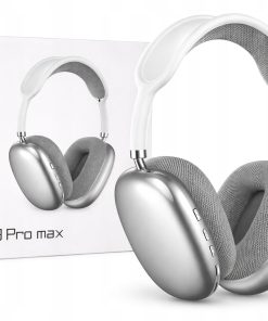 Słuchawki Bluetooth P9 Pro Max bezprzewodowe AUX Srebrne