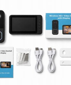 Alternative view of Wideodomofon Bezprzewodowy HD z monitorem 4.5" kamera drzwiowa