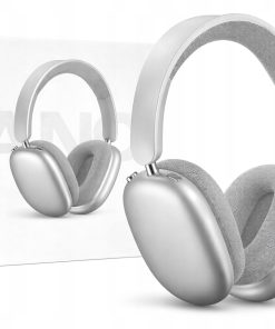 Słuchawki Bluetooth P859 ANC Bezprzewodowe AUX Srebrne